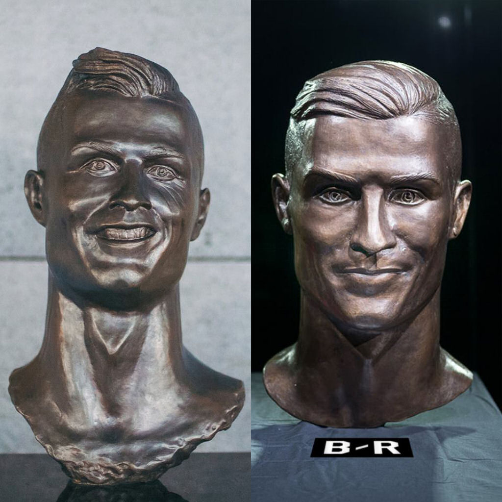 Escultor do busto horroroso de Cristiano Ronaldo voltou a faz-lo um ano depois