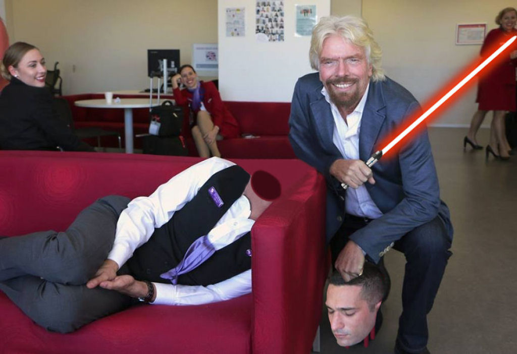 Richard Branson flagrou um empregado dormindo no trabalho 10