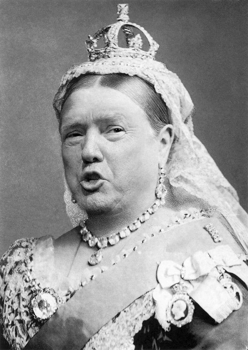 As montagens que combinam a cara de Trump com a da rainha da Inglaterra 14
