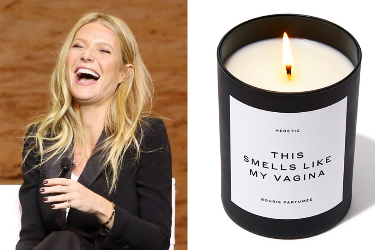 Uma das velas com cheiro da vagina de Gwyneth Paltrow explodiu na casa de uma inglesa