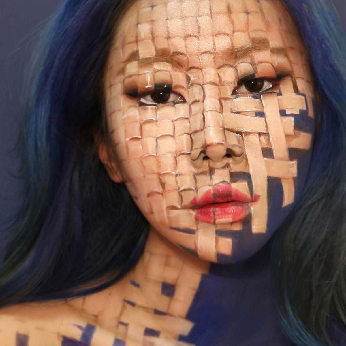 Artista sul-coreana usa maquiagem para transformar sua face em iluses pticas fascinantes 17