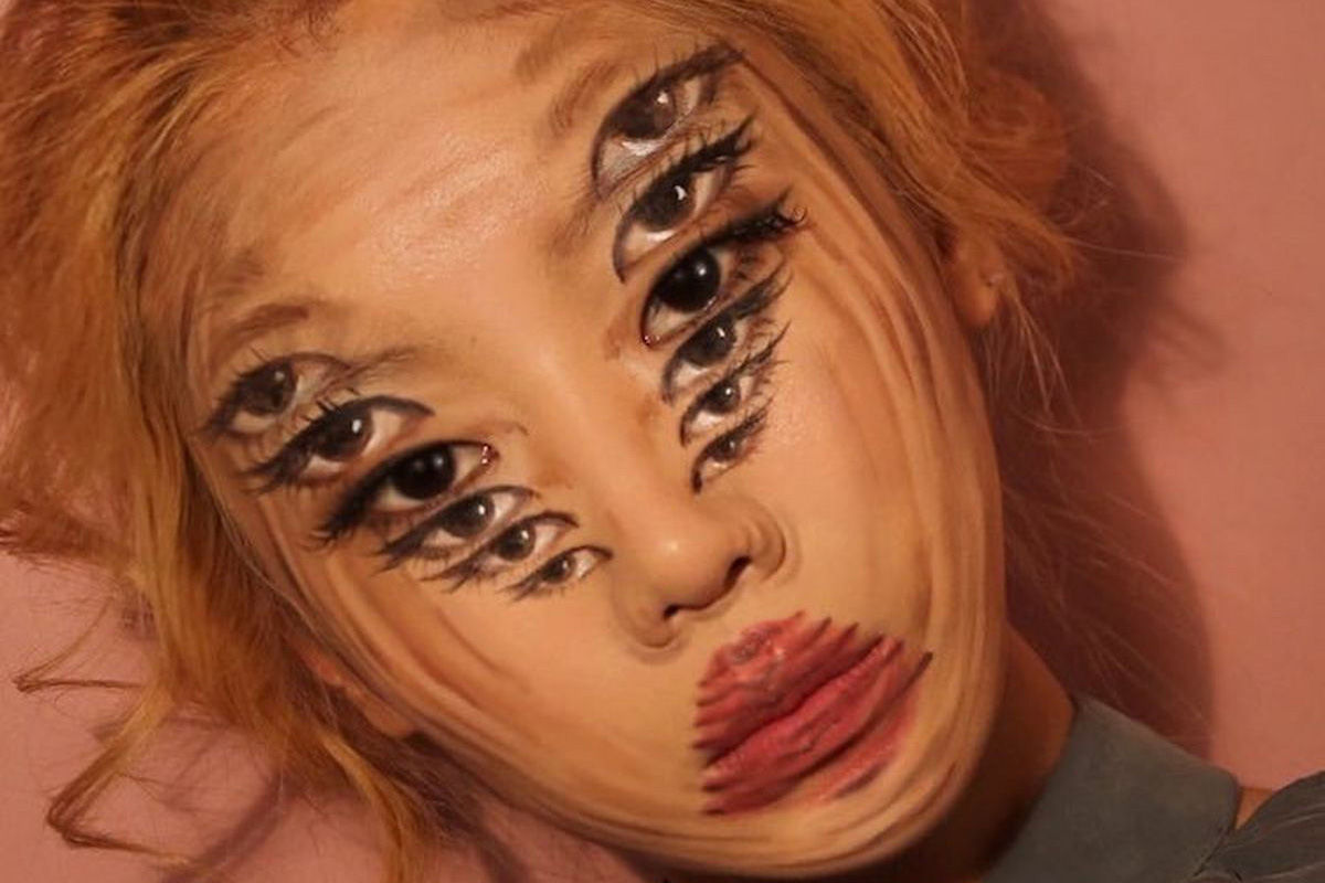 Artista sul-coreana usa maquiagem para transformar sua face em iluses pticas fascinantes 22