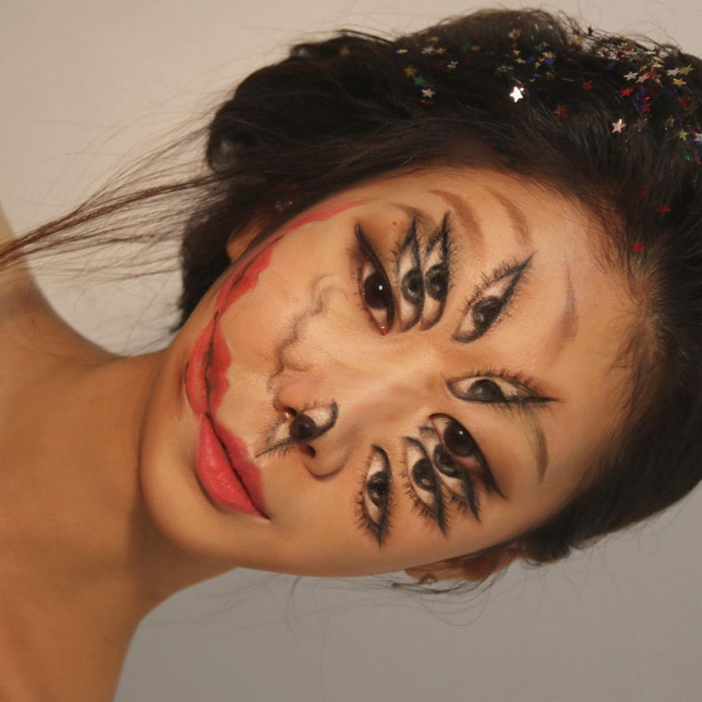 Artista sul-coreana usa maquiagem para transformar sua face em iluses pticas fascinantes 24