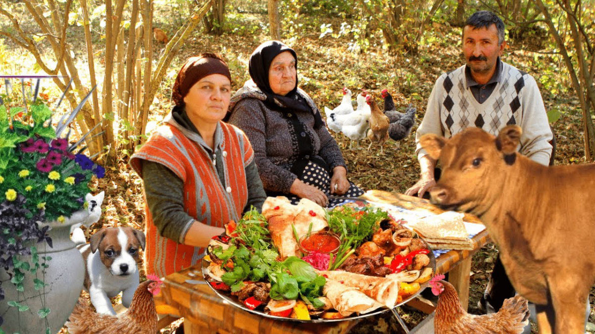 Família faz sucesso mostrando a vida no campo no Azerbaijão