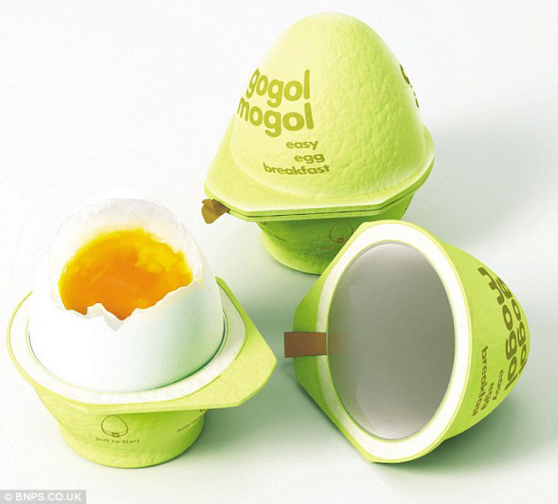 Um invento que permite cozinhar um ovo em 2 minutos sem gua