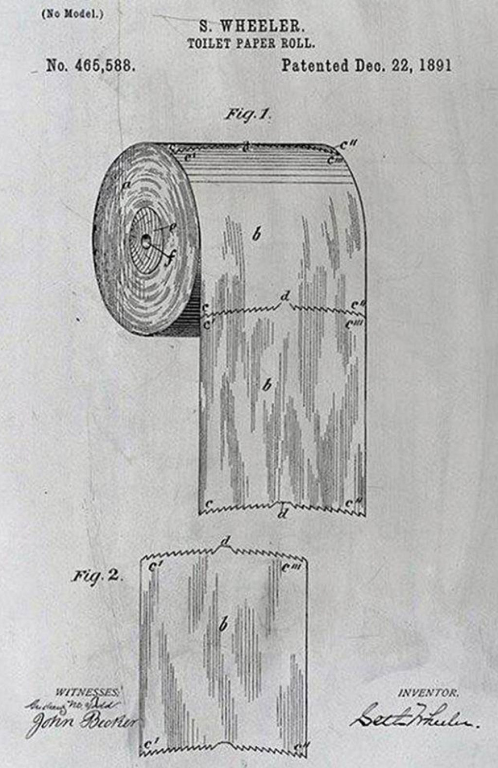 O lado do papel higinico: vejam a patente do inventor e tirem suas dvidas de uma vez por todas!