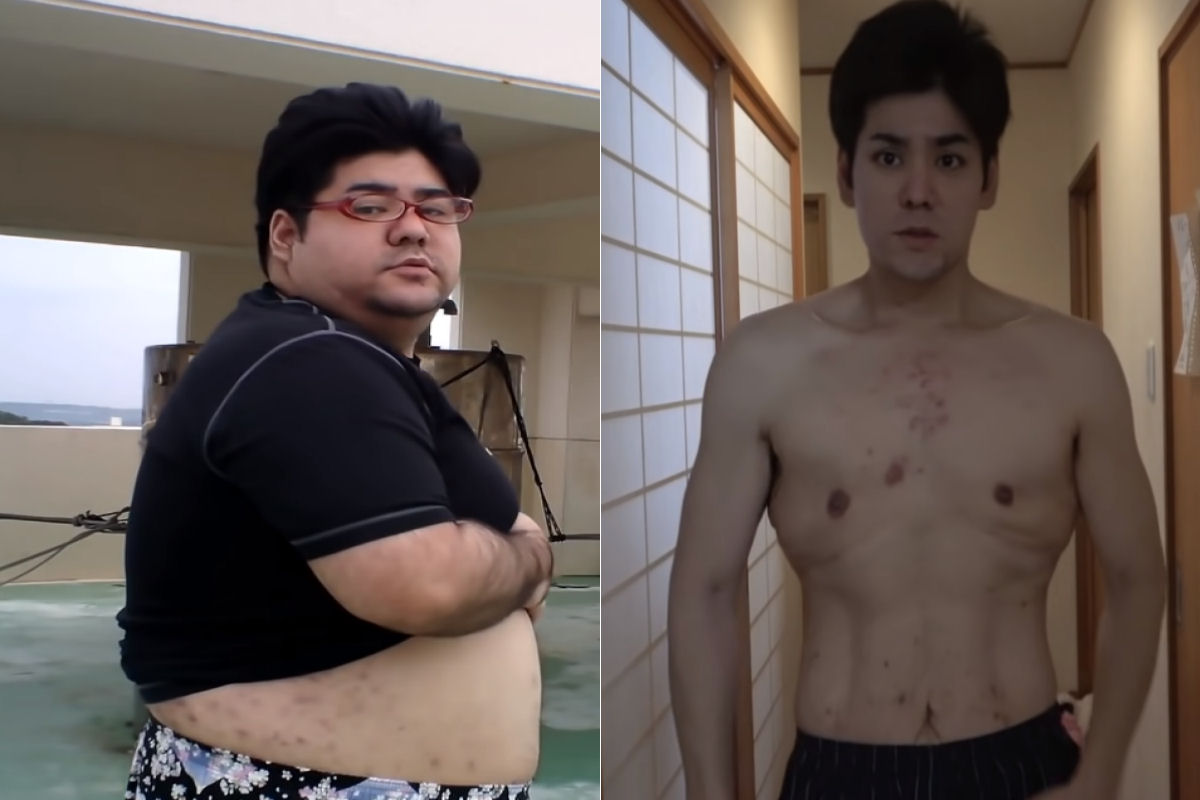 Jovem japonês perde metade do peso do corpo e parece outra pessoa em apenas um ano
