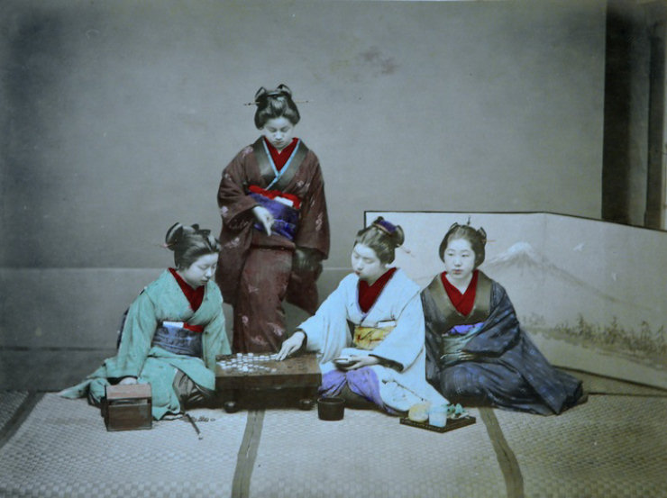 Espantosas fotografias coloridas  mo do Japo Antigo 07