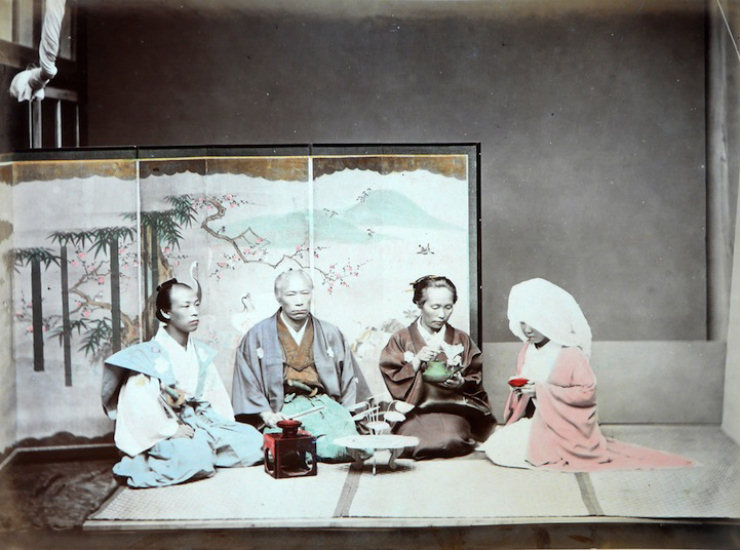 Espantosas fotografias coloridas  mo do Japo Antigo 10