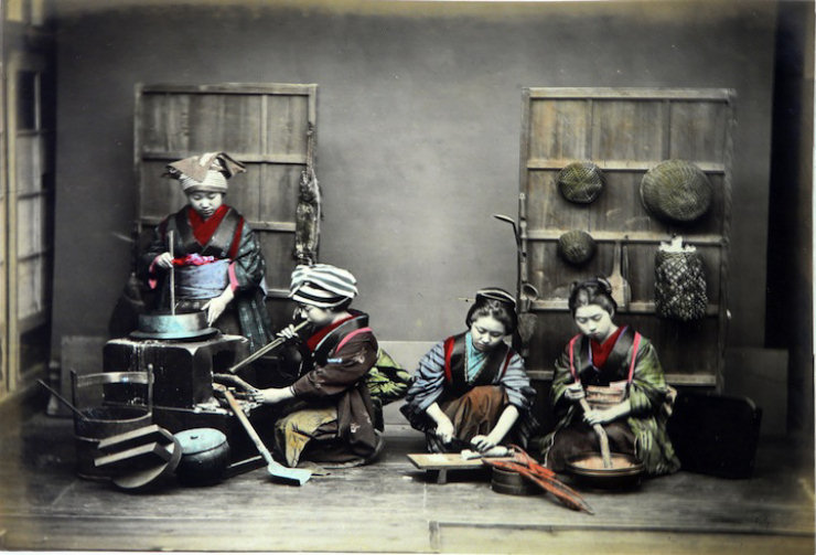 Espantosas fotografias coloridas  mo do Japo Antigo 25