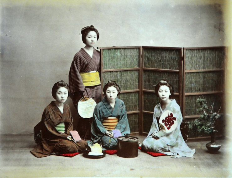 Espantosas fotografias coloridas  mo do Japo Antigo 26