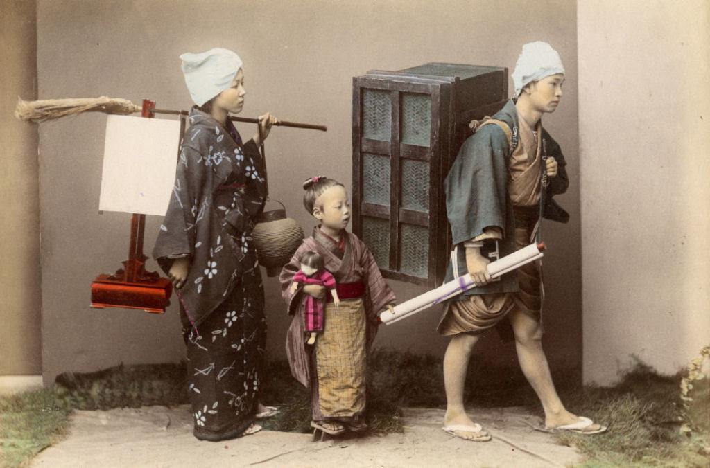 A vida e as tradies do Japo do sculo XIX em fotos colorizadas  mo 01