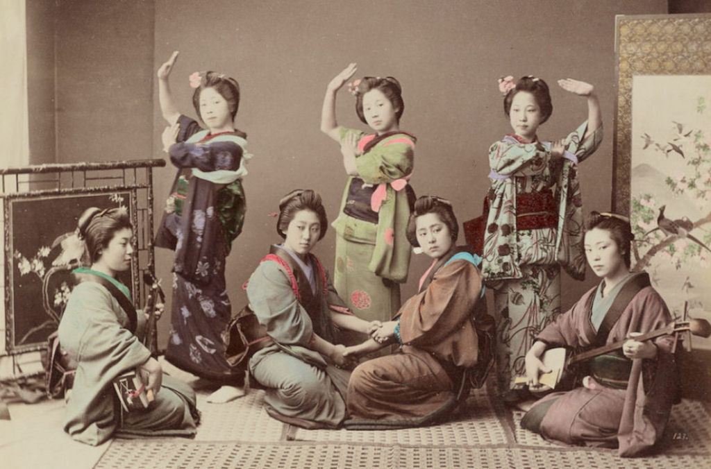 A vida e as tradies do Japo do sculo XIX em fotos colorizadas  mo 09