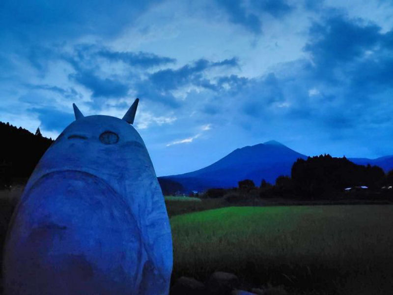 Avs criam parada Totoro da vida real para seus netos, que se torna atrao turstica viral 08