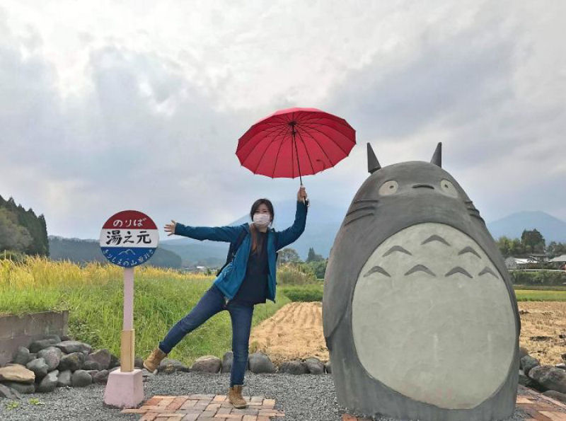 Avs criam parada Totoro da vida real para seus netos, que se torna atrao turstica viral 13