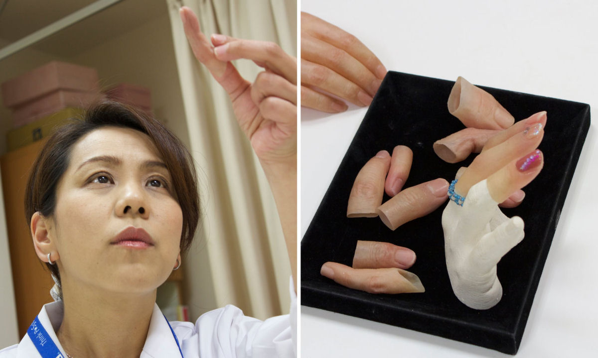 H uma mulher que faz dedos falsos para devolver a vida e reputao de ex-integrantes da Yakuza no Japo
