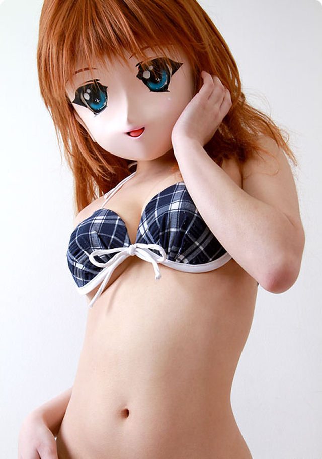 Sexy modelo japonesa com cabeça de anime 04