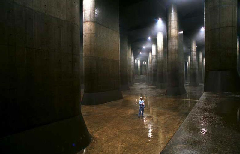 G-Cans: o gigantesco sistema de drenagem de água da chuva de Tóquio 12