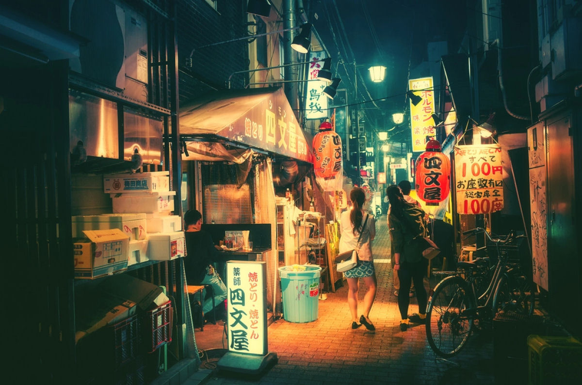 As fotos cinematográficas de Tóquio à noite 08