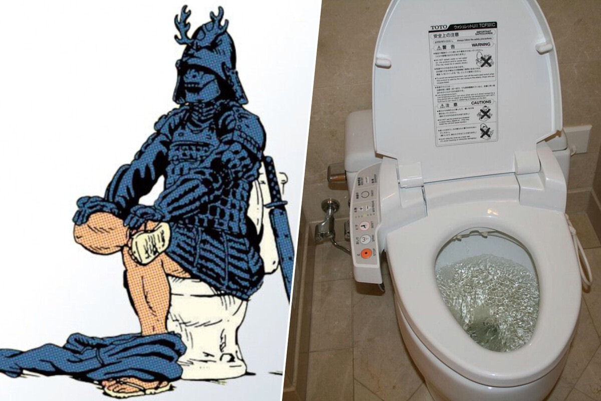 Os samurais inventaram como defecar com eficiência e o Japão aperfeiçoou a arte de limpar a bunda