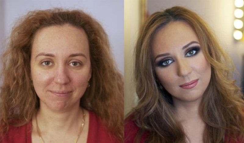 Antes e depois de milagres da maquiagem 01