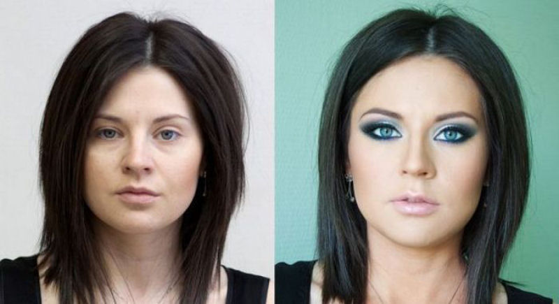 Antes e depois de milagres da maquiagem 03