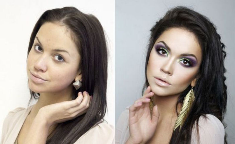 Antes e depois de milagres da maquiagem 08