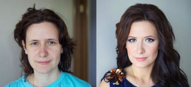 Antes e depois de milagres da maquiagem 10