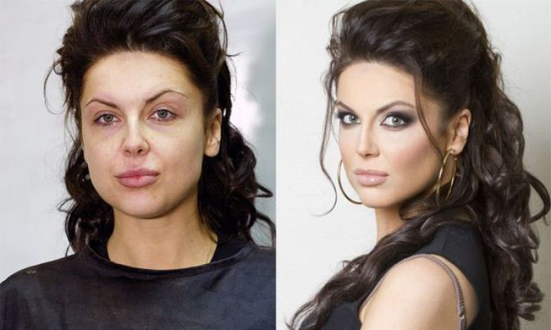 Antes e depois de milagres da maquiagem 14