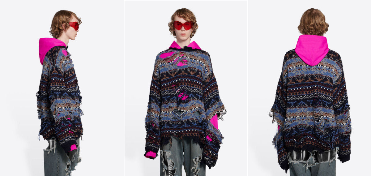 Marca de luxo põe à venda um suéter todo esfrangalhado por mais de 7.000 reais