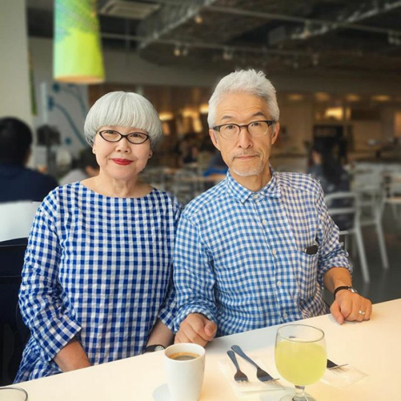 Japoneses casados há 36 anos combinam roupas todos os dias 01