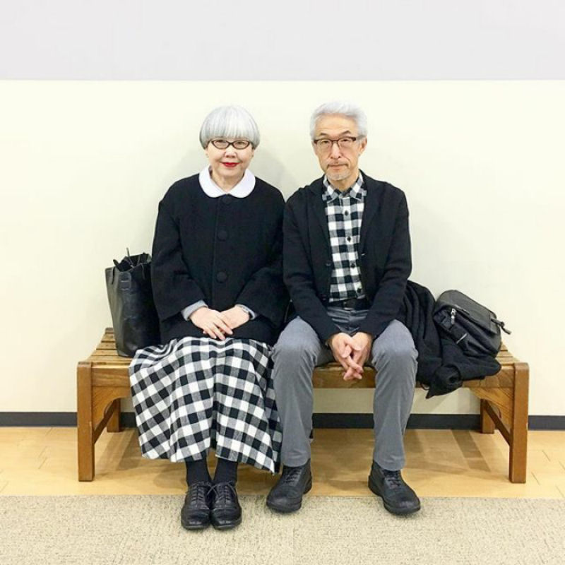 Japoneses casados há 36 anos combinam roupas todos os dias 06