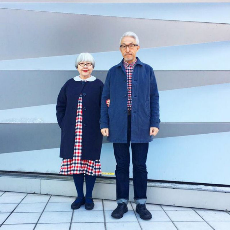 Japoneses casados há 36 anos combinam roupas todos os dias 07