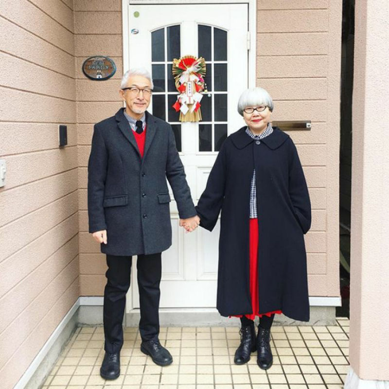 Japoneses casados há 36 anos combinam roupas todos os dias 11