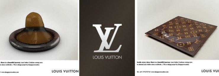 Sexo seguro para a elite: camisinha Louis Vuitton por 130 reais