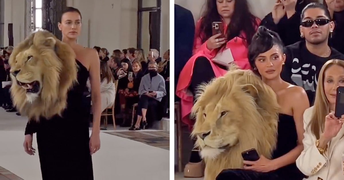 Veja  reao de Kylie Jenner  modelo usando o mesmo vestido 'burlesco' em desfile de moda