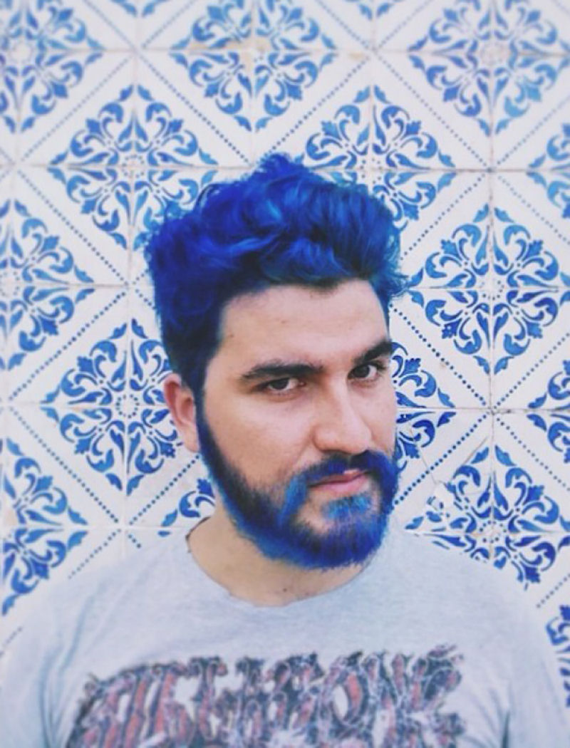 Sereios: homens tingindo o cabelo em cores realmente vvidas 12