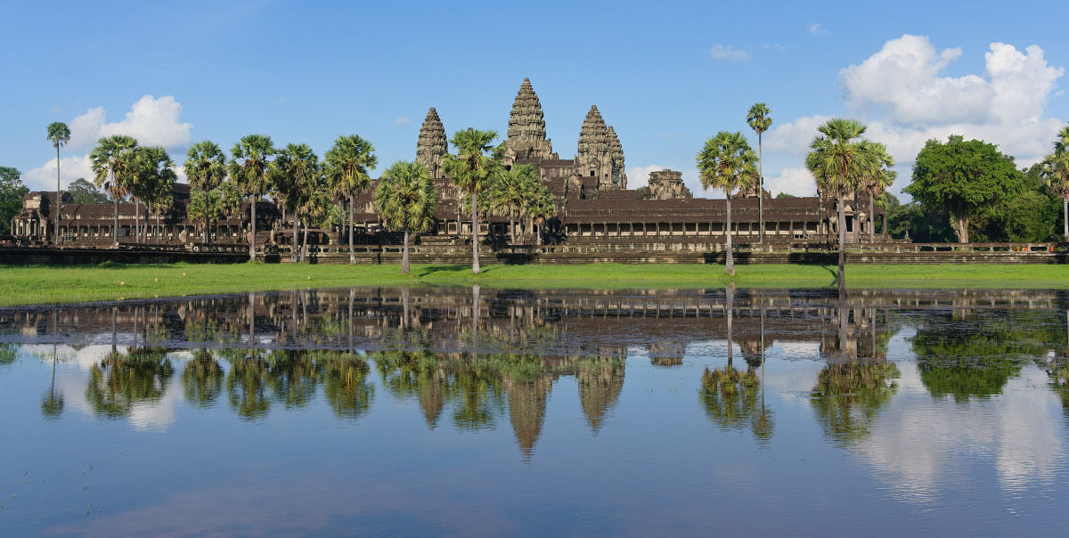 Angkor Wat, o maior templo religioso do mundo,  uma das maravilhas do mundo antigo
