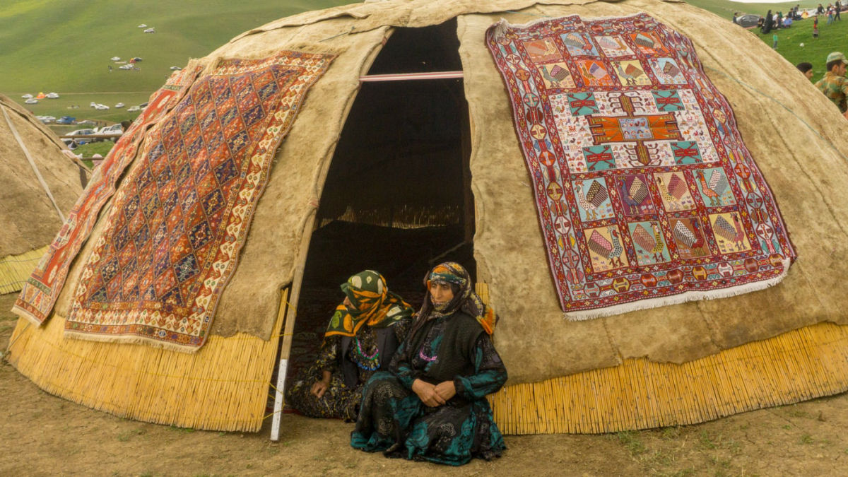 As incríveis tendas abobadadas do povo shahsavan