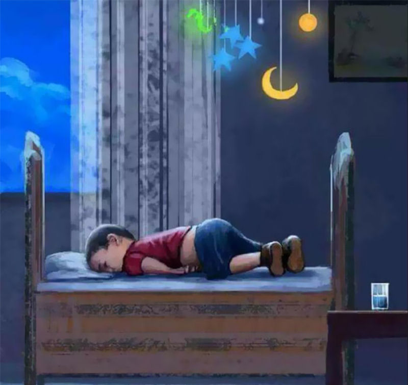 Artistas de todo mundo respondem à trágica morte de um menino refugiado sírio 03