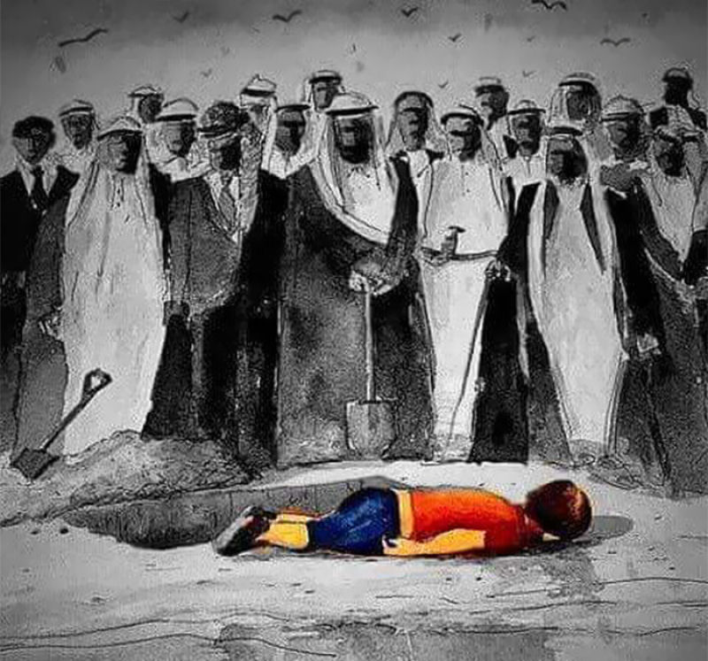Artistas de todo mundo respondem à trágica morte de um menino refugiado sírio 09
