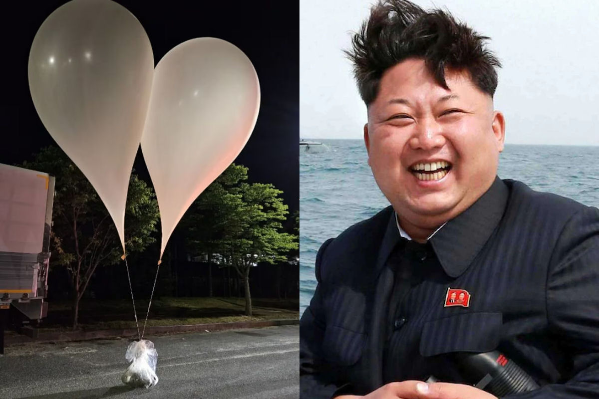 Coreia do Norte est enviando bales com carregamento de dejetos para a do Sul