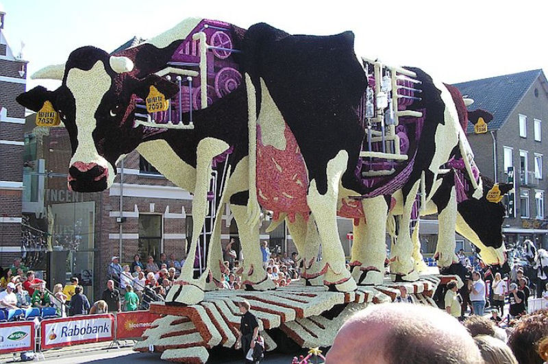 Os alucinantes carros alegricos feitos com flores do festival Corso na Holanda 14