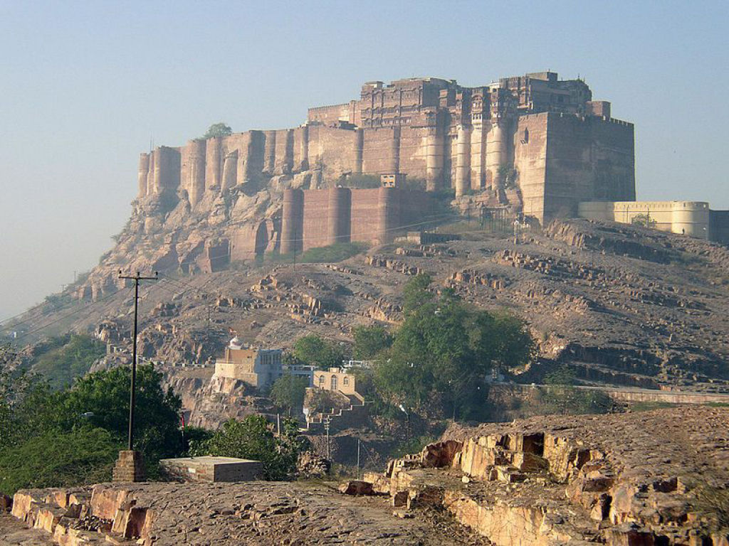Mehrangarh, um forte construído com tijolos, argamassa e muitas vidas