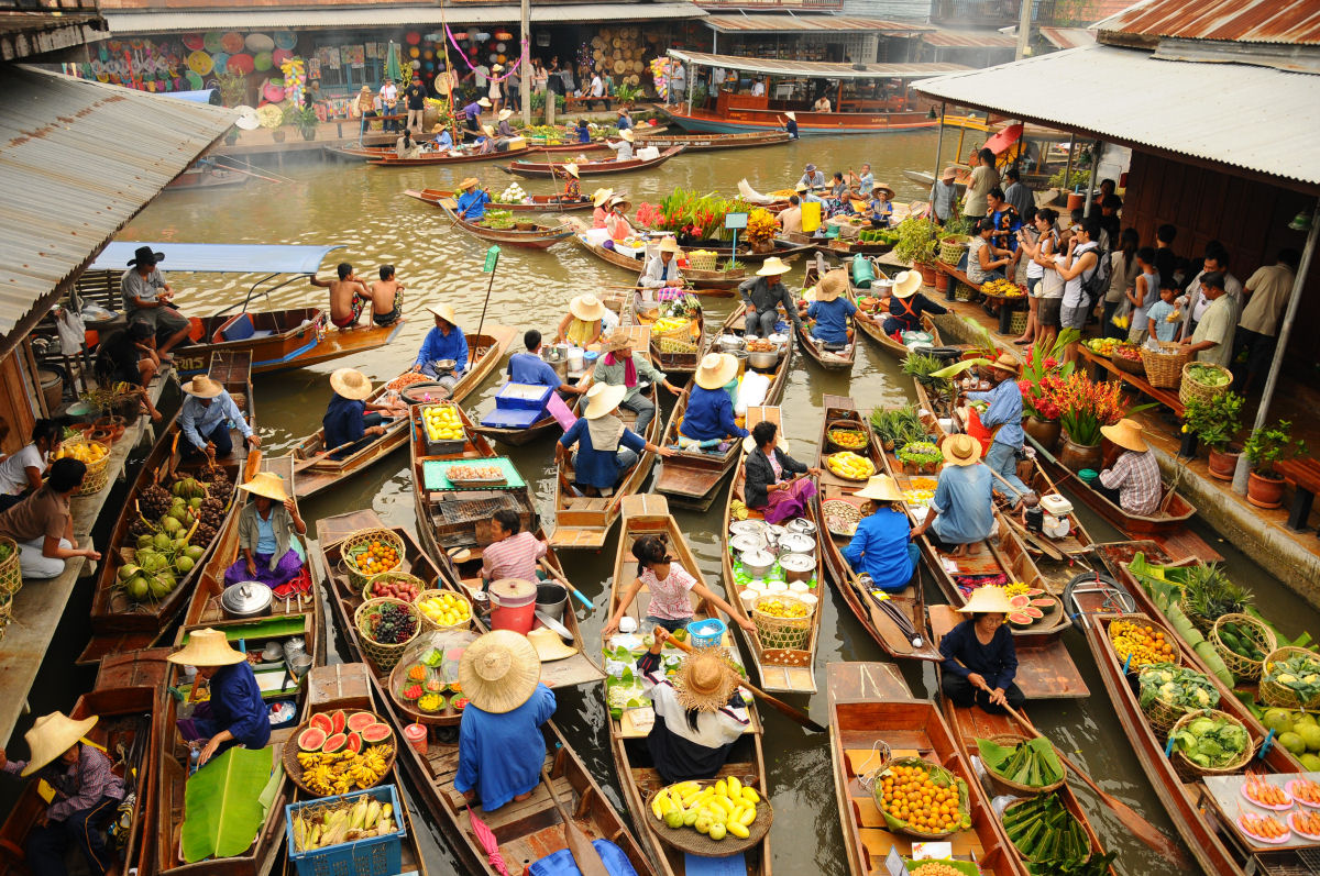 Os mercados flutuantes do Sudeste Asiático 01