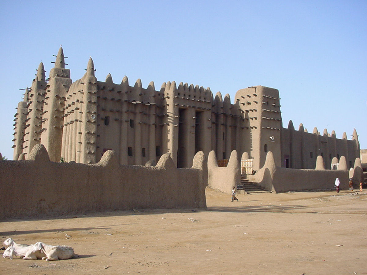 Grande Mesquita de barro de Djenn, no Mali