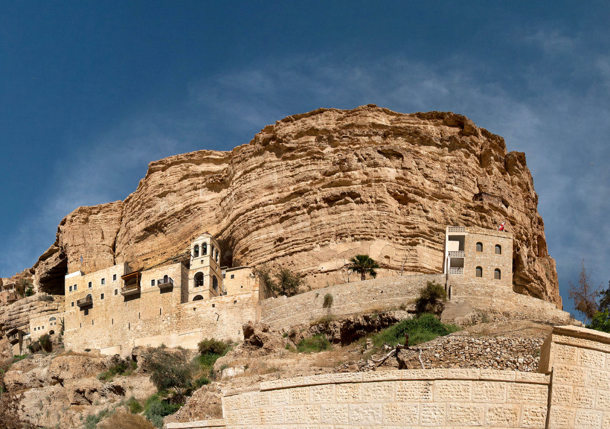 O mosteiro de So Jorge de Coziba em Wadi Qelt 06