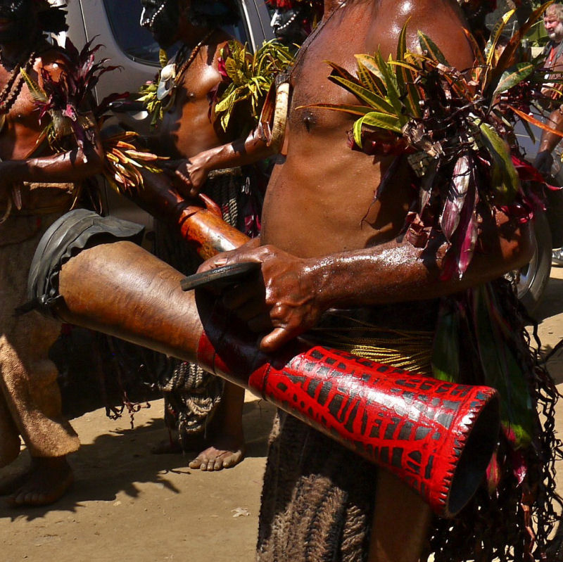 Pinturas faciais tribais em Papua-Nova Guin 10