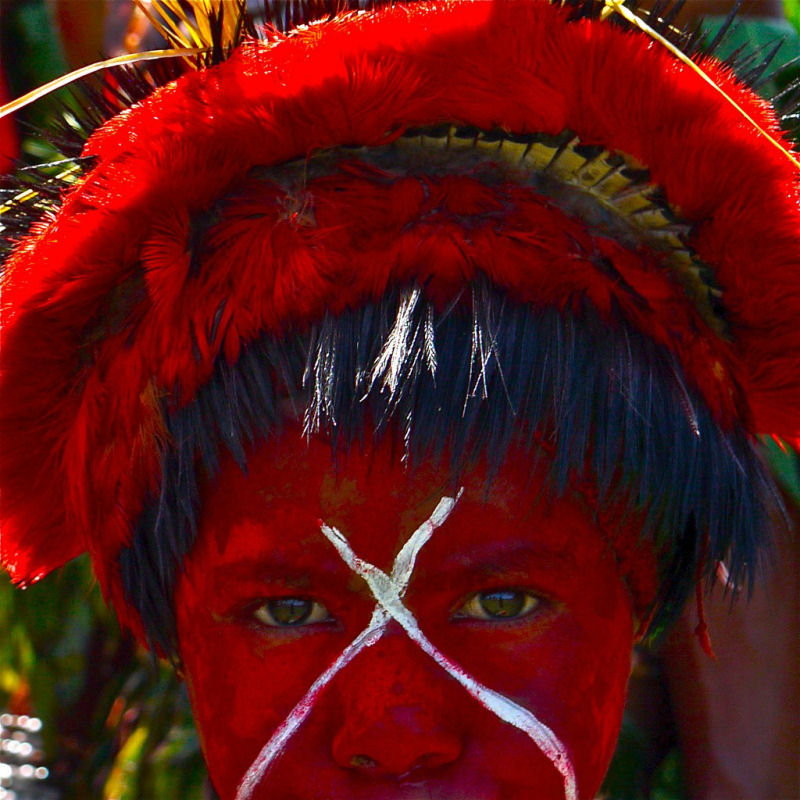 Pinturas faciais tribais em Papua-Nova Guin 23