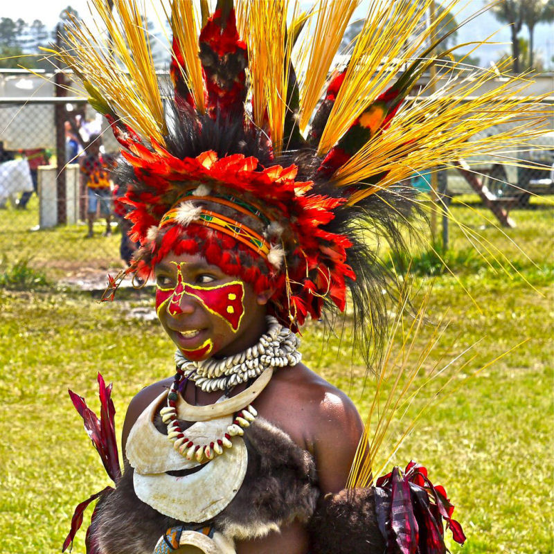 Pinturas faciais tribais em Papua-Nova Guin 27